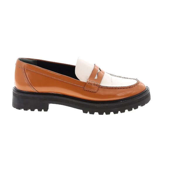 Reformation Tan/White Chunky Loafers - Picture 2 of 9